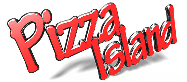 Pizza Island logo 3d